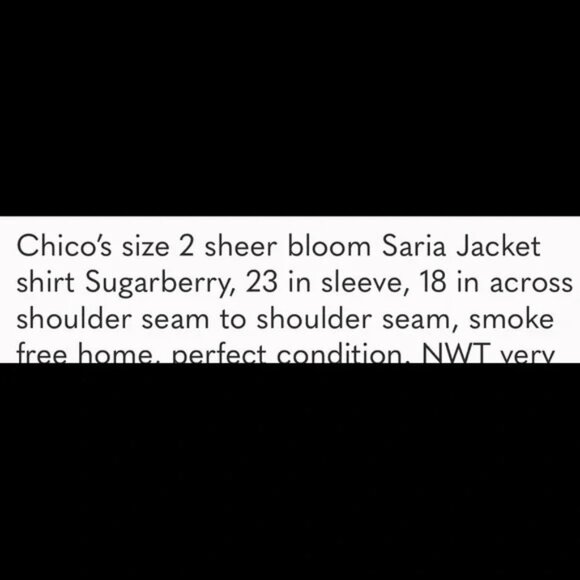 Chico's Silk Jacket - Picture 4 of 5